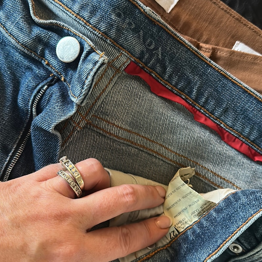 Vintage authentic Prada straight fit denim